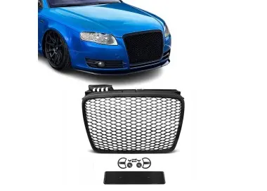 RS-style Front Grille for Audi A4 B7 (05-08) standard version, matte black