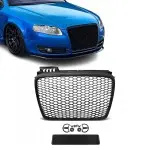 RS-style Front Grille for Audi A4 B7 (05-08) standard version, matte black