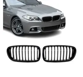 Kidney Grille set for BMW F10 / F11, glossy black