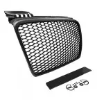 RS-style Front Grille for Audi A4 B7 (05-08) standard version, matte black