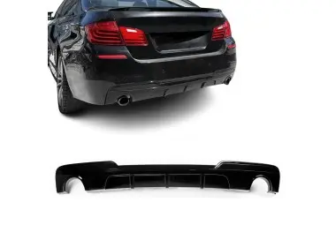 Performance rear Diffuser for BMW F10 / F11 (535) with M-Pack bumper, glossy black