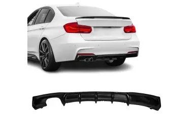 Performance rear bumper Diffuser for BMW F30 / F31 (11-19), glossy black
