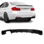 Performance rear bumper Diffuser for BMW F30 / F31 (11-19), glossy black