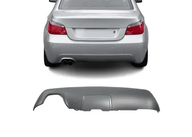 M-Pack Rear Bumper Diffuser for BMW E60 / E61, with towing hook cover