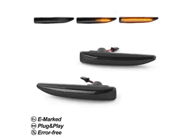 LED Sequential side indicators for BMW E65 / E66 (01-08), smoked