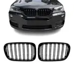Performance kidney grille for BMW X3 F25 PRE-LCI (11-14), glossy black