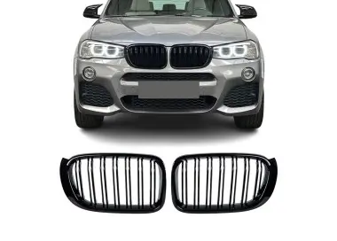 Performance kidney grille for BMW X3 F25 LCI / X4 F26, glossy black