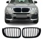 Performance kidney grille for BMW X3 F25 LCI / X4 F26, glossy black