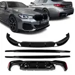 Performance Kit with M5 style Diffuser for BMW G30 / G31 LCI (21-23) with M-Pack, glossy black