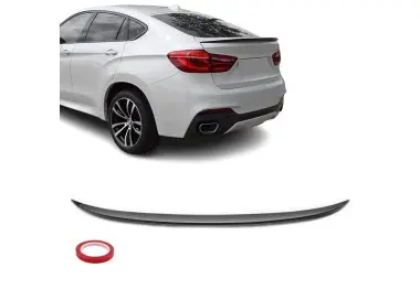 Trunk Spoiler for BMW F16 X6 (15-19), glossy black
