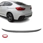 Trunk Spoiler for BMW F16 X6 (15-19), glossy black