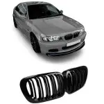 Performance kidney grille for BMW E46 coupe / convertible (99-03), glossy black