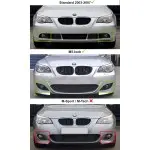 Fog lights with lens for BMW E60 / E61 for standard PRELCI bumper / M5-look bumper, clear