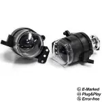 Fog lights with lens set (left + right), clear