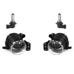 Fog lights with lens set (left + right), clear