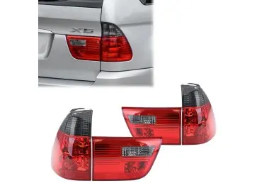 Tail Lights for BMW X5 E53 (99-06), smoked + red