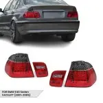 LED Tail Lights set for BMW E46 (01-05) Sedan, smoked