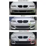 Fog light for standard BMW E60 bumper, smoked, left side