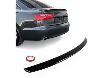 Trunk Spoiler for Audi A6 C7 / S6 C7 sedan (11-18), glossy black