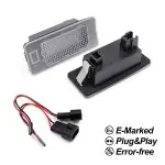 Dynamic LED side indicators + LED license plate light, set for BMW E82 / E88
