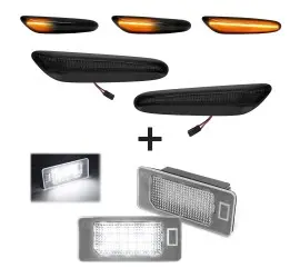 Sequential LED side indicators + LED license plate...