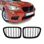 Performance kidney grille for BMW X1 E84 (09-15), glossy black