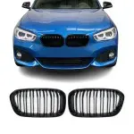 Performance kidney grille set for BMW F20 / F21 LCI (15-19), glossy black