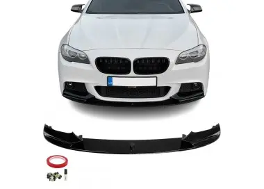 Performance Front bumper Lip for BMW F10 / F11 with M-Pack, glossy black