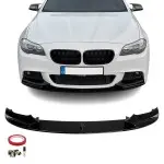 Performance Front bumper Lip for BMW F10 / F11 with M-Pack, glossy black