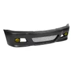 M3 style Front Bumper for BMW E46 sedan / touring / coupe (98-05), with yellow fog lights