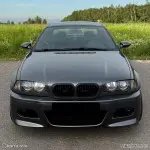 M3 style Front Bumper for BMW E46 sedan / touring / coupe (98-05), with smoked fog lights