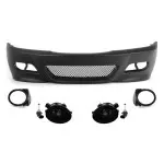 M3 style Front Bumper for BMW E46 sedan / touring / coupe (98-05), with smoked fog lights