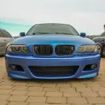 M3 style Front Bumper for BMW E46 sedan / touring / coupe (98-05), with clear fog lights