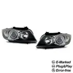 Headlights with Angel Eyes for BMW E90 / E91 (05-11)