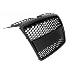 RS-style front grille for Audi A3 8P (05-08), matte black