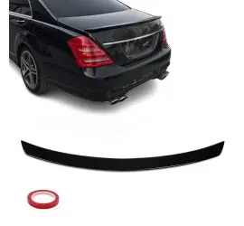 Trunk spoiler for Mercedes-Benz W221 (05-13), glossy...