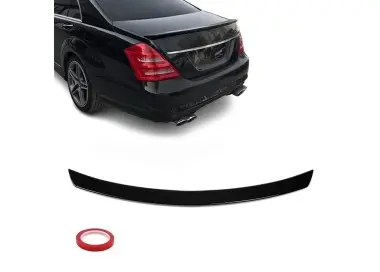 Trunk spoiler for Mercedes-Benz W221 (05-13), glossy black