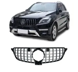 Front grille for Mercedes-Benz GLE W166 (15-19), black...