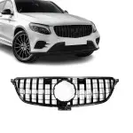 Front grille for Mercedes-Benz GLE W166 (15-19), glossy black