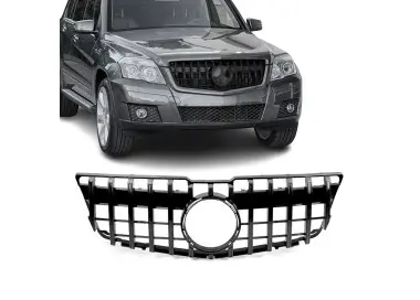 Front grille for Mercedes-Benz GLK X204 (08-12), glossy black
