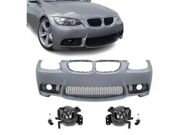 M3 style Front Bumper for BMW E92 / E93 (06-10), with clear fog lights
