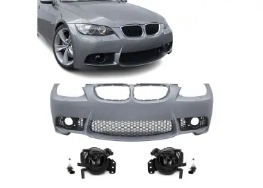 M3 style Front Bumper for BMW E92 / E93 (06-10), with smoked fog lights