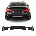 Performance rear bumper Diffuser for BMW F32 / F33 / F36 M-Pack 435/440, glossy black