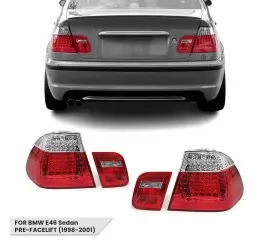 LED Tail Lights set for BMW E46 (98-01) Sedan, clear