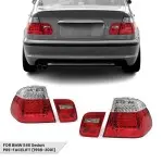 LED Tail Lights set for BMW E46 (98-01) Sedan, clear