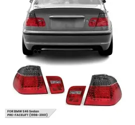 LED Tail Lights set for BMW E46 (98-01) Sedan, smoked
