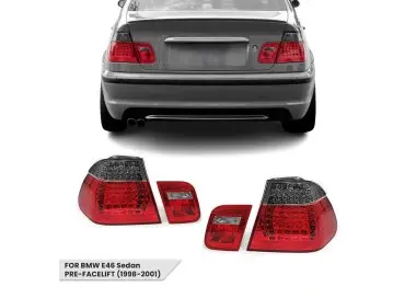 LED Tail Lights set for BMW E46 (98-01) Sedan, smoked