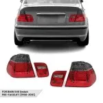 LED Tail Lights set for BMW E46 (98-01) Sedan, smoked