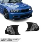 Front Turn Indicators for BMW E46 coupe / cabrio (2001.10-2003), smoked