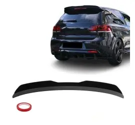 Roof spoiler add-on for VW Golf MK6 / MK7, glossy black
